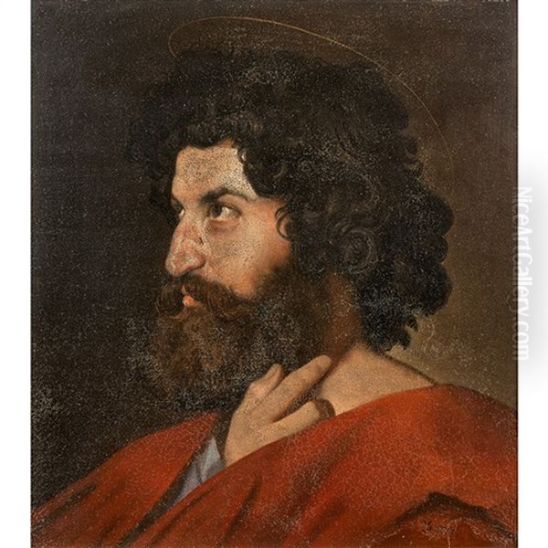 Saint Matthieu Oil Painting by Jean Auguste Dominique Ingres