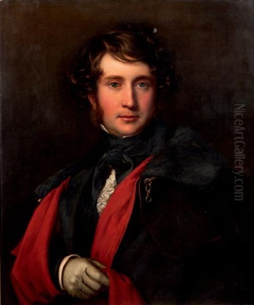 Portrait Du Duc De Montpensier Oil Painting by Jean Auguste Dominique Ingres