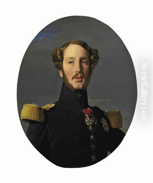 Portrait Of Ferdinand-philippe-louis-charles-henri Of Bourbon Orleans, Duke Of Orleans Oil Painting by Jean Auguste Dominique Ingres
