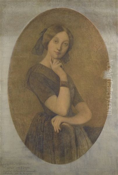 Portrait De La Comtesse D'haussonville Oil Painting by Jean Auguste Dominique Ingres