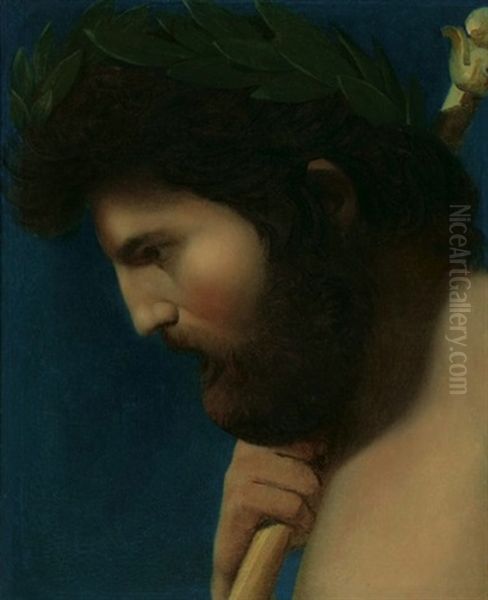 Head Of Jupiter Oil Painting by Jean Auguste Dominique Ingres
