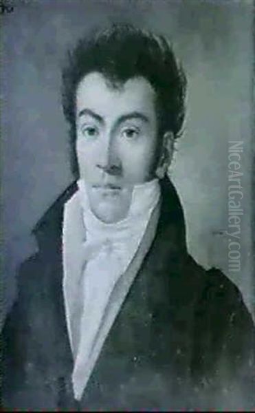 Portrait De Jeune Homme Oil Painting by Jean Auguste Dominique Ingres