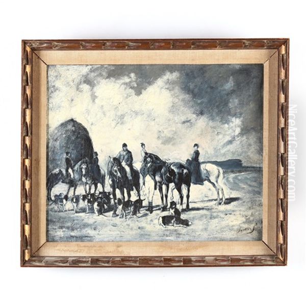 After The Hunt Oil Painting by George Inness Jnr.