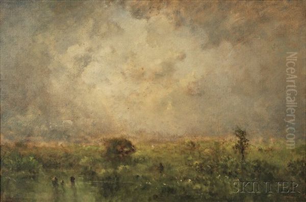 Clearing Showers Oil Painting by George Inness Jnr.