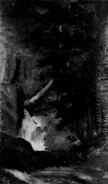 Artists Falls, North Conway Oil Painting by George Inness Jnr.