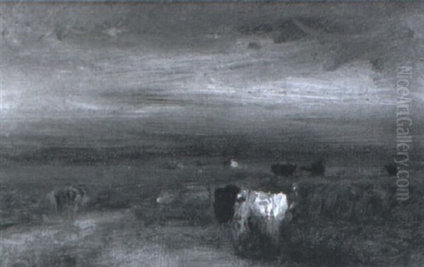 In The Pasture Oil Painting by George Inness Jnr.
