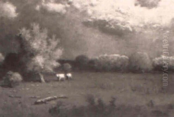 The Approaching Storm Oil Painting by George Inness Jnr.