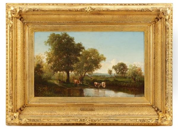 Summer Landscape Oil Painting by George Inness