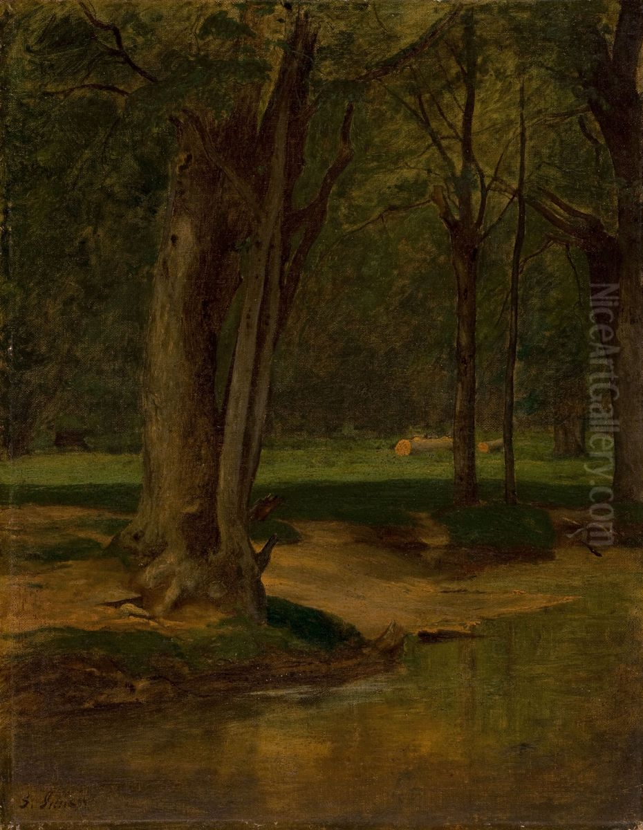 Trout Stream, North Conway Oil Painting by George Inness