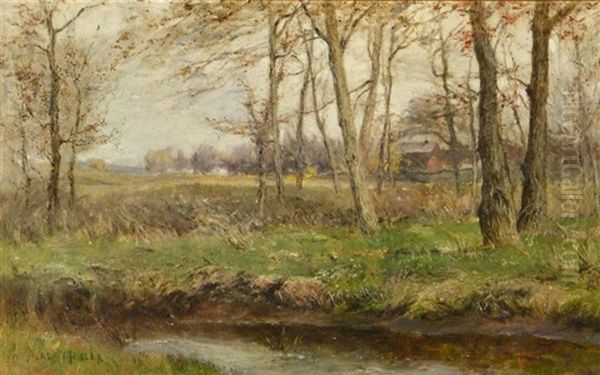 The Insley Homestead, Nanuet Oil Painting by Albert Babb Insley