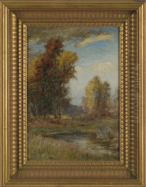 In The Connecticut Valley Oil Painting by Albert Babb Insley