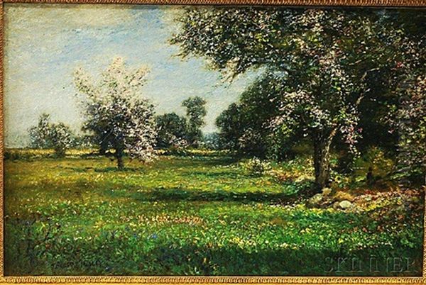 Spring Orchard Near Nanuet Oil Painting by Albert Babb Insley