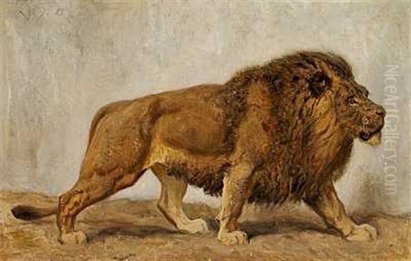 En Hanlove Oil Painting by Valdemar Irminger