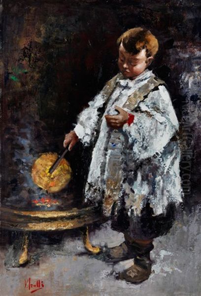 Der Messdiener Am Kohlenbecken Oil Painting by Irolli Vincenzo
