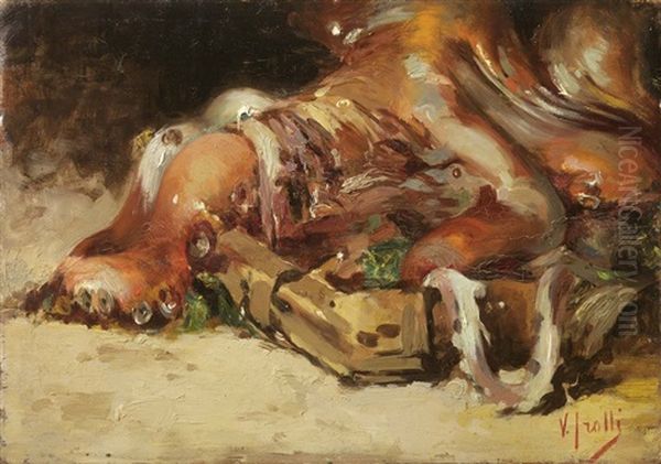 Polpo Nella Cesta Oil Painting by Irolli Vincenzo