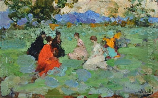 Al Parco Oil Painting by Irolli Vincenzo