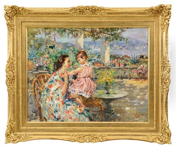 Dolcezza Di Mamma Oil Painting by Irolli Vincenzo