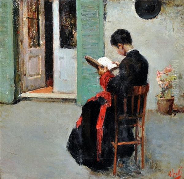 La Lettura Del Prete Oil Painting by Irolli Vincenzo