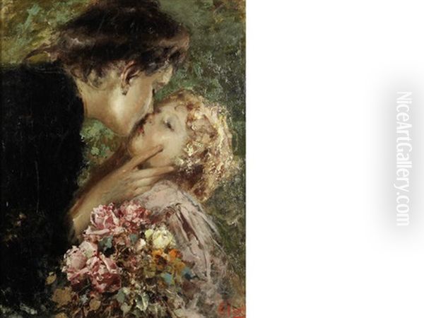 Maternita Oil Painting by Irolli Vincenzo