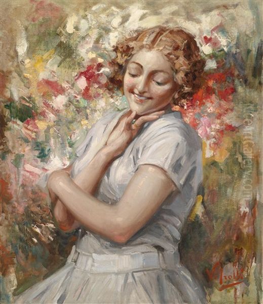 Der Verlobungsring, Anello Di Fidanzamento Oil Painting by Irolli Vincenzo