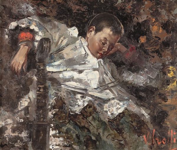 Il Chierichetto Addormentato Oil Painting by Irolli Vincenzo