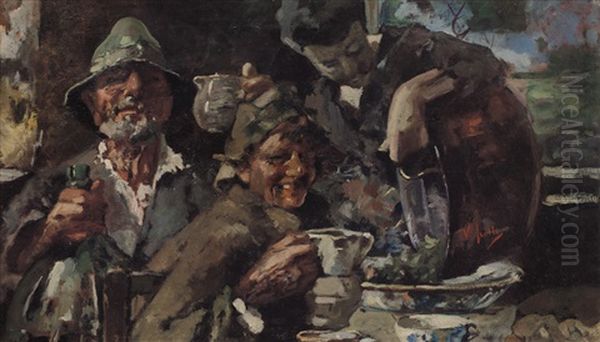 Scena Di Vita Campestre Oil Painting by Irolli Vincenzo