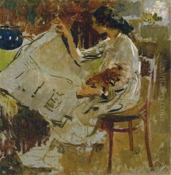 In Lettura Oil Painting by Irolli Vincenzo