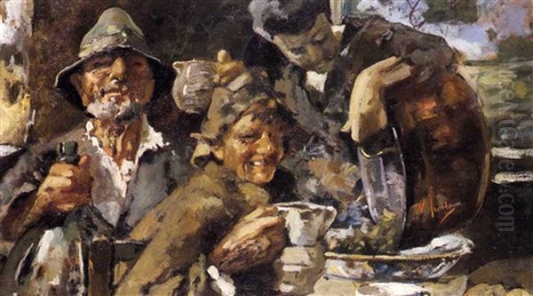 Scena Di Vita Campestre Oil Painting by Irolli Vincenzo