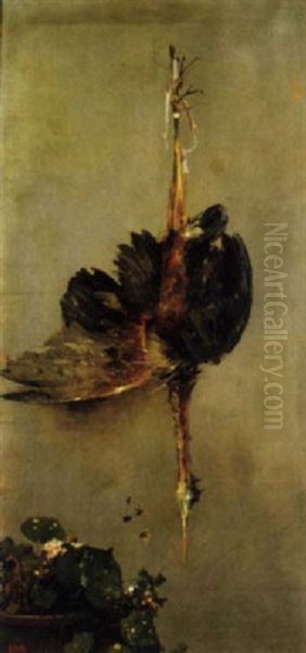 Natura Morta Con Trampoliere Oil Painting by Irolli Vincenzo