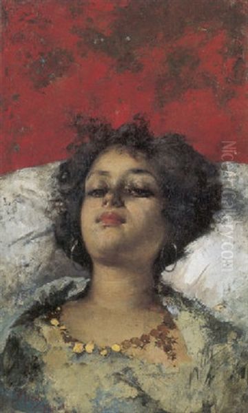 Giovinetta Oil Painting by Irolli Vincenzo