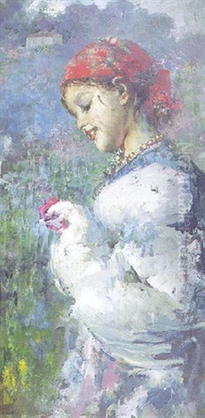 The Farmer's Daughter Oil Painting by Irolli Vincenzo