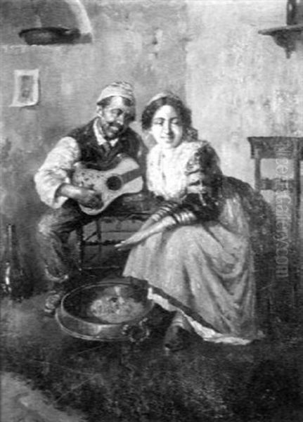 A Song Of Love Oil Painting by Irolli Vincenzo