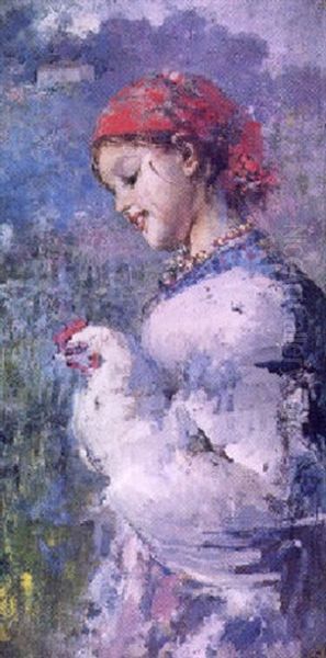 The Farmer's Daughter Oil Painting by Irolli Vincenzo