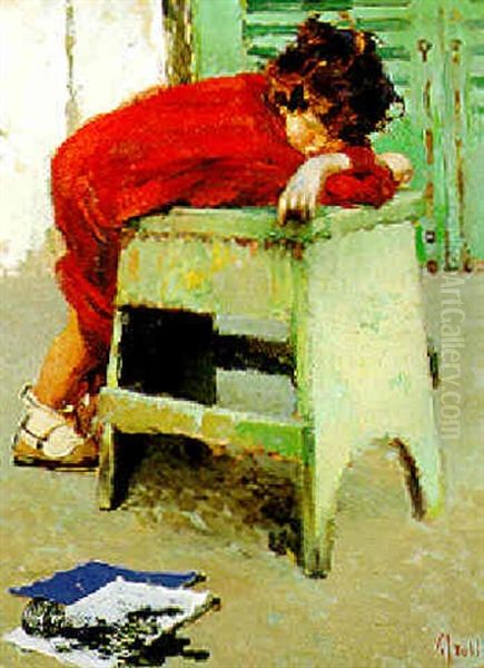 Il Discolo Oil Painting by Irolli Vincenzo