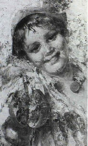 The Fruit Seller Oil Painting by Irolli Vincenzo