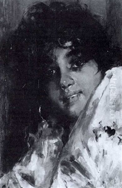 A Gypsy Girl Oil Painting by Irolli Vincenzo