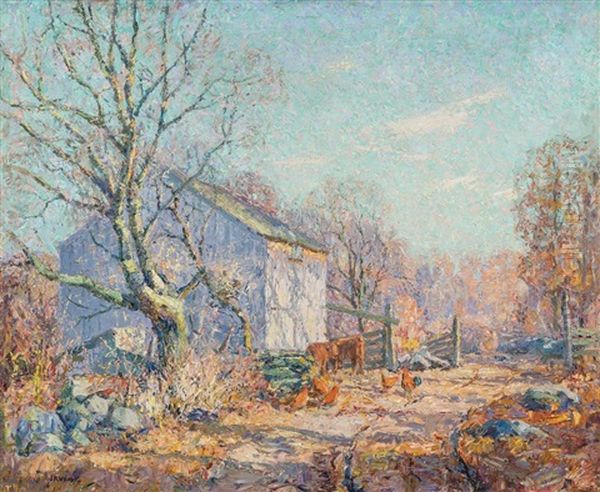 The Old Barn Oil Painting by Wilson Henry Irvine
