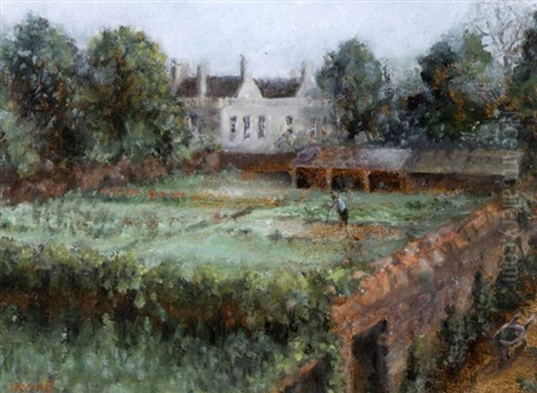 The Garden Oil Painting by Wilson Henry Irvine