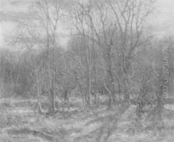 Figures In The Woods Oil Painting by Wilson Henry Irvine