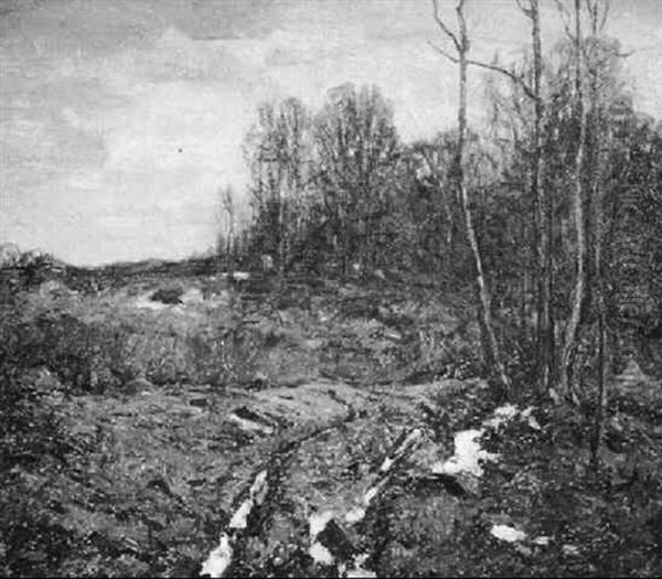 Beaver Brook, Old Lyme In Autumn Oil Painting by Wilson Henry Irvine