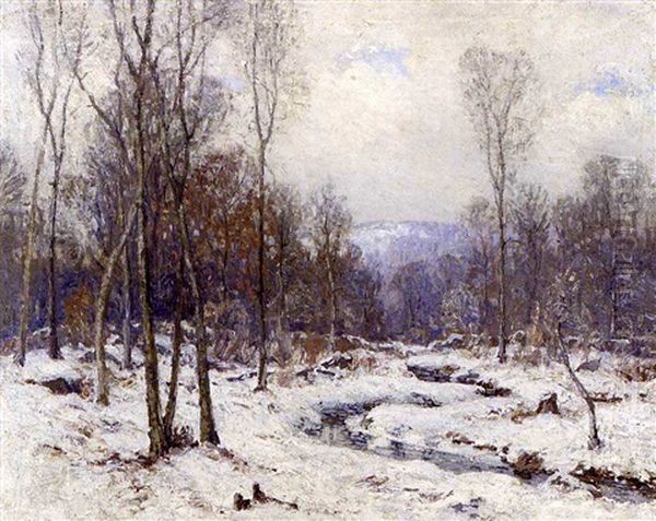 Snow Bound Brook Oil Painting by Wilson Henry Irvine