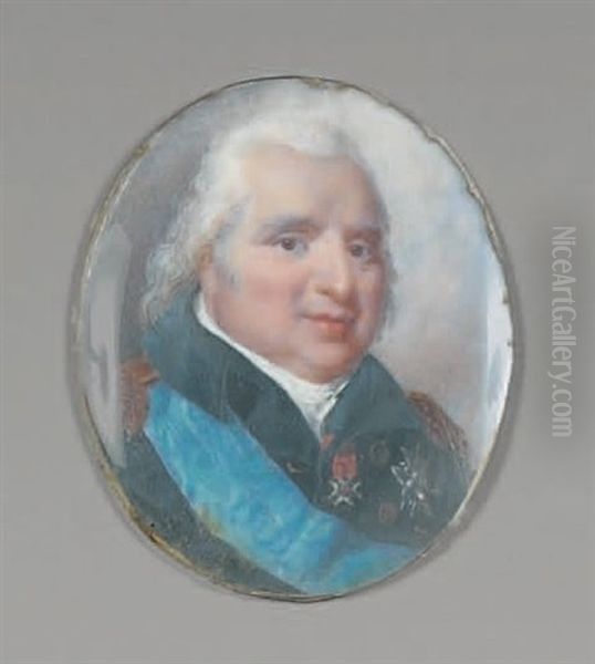 Portrait En Buste Du Roi Louis Xvii Oil Painting by Jean-Baptiste Isabey