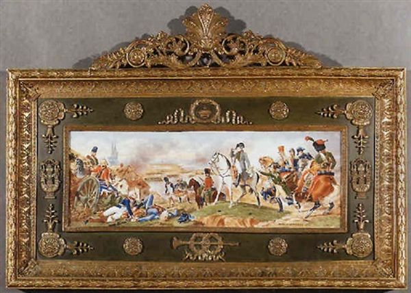 Napoleone Bonaparte Alla Battaglia Di Wagram Oil Painting by Jean-Baptiste Isabey