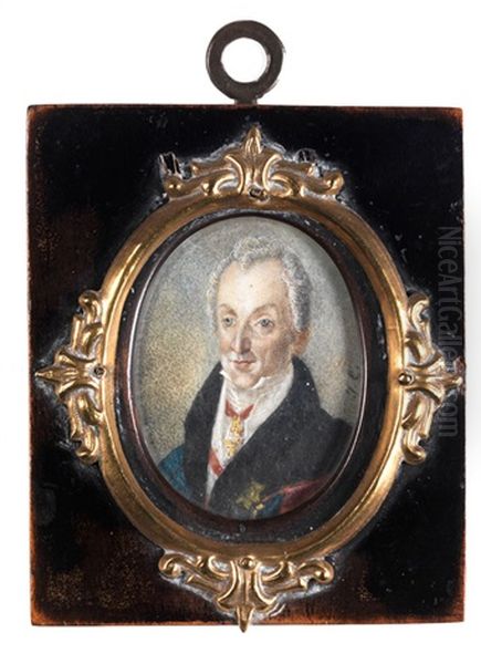 Bildnis Des Fursten Clemens Wenzel Lothar Von Metternich Oil Painting by Camille Cornelie Isbert