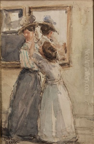 Letzte Kostumkorrektur Im Modehaus Paquin Oil Painting by Isaac Lazarus Israels