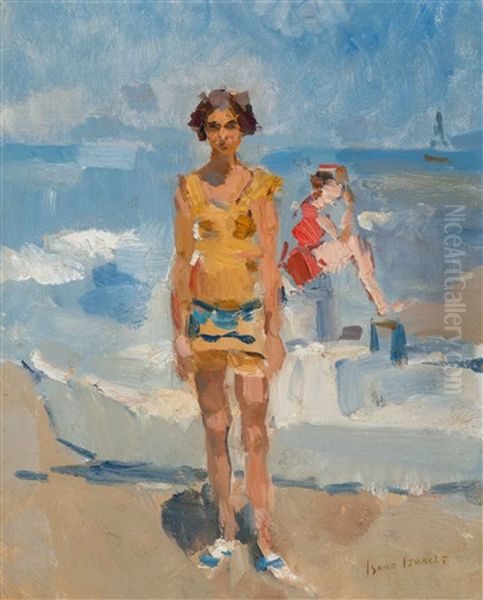 Viarreggio, Italy Oil Painting by Isaac Lazarus Israels