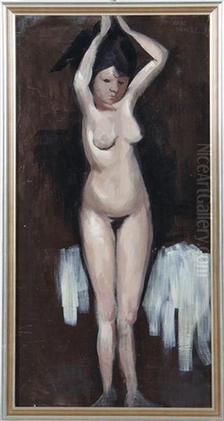 Standing Nude Oil Painting by Isaac Lazarus Israels