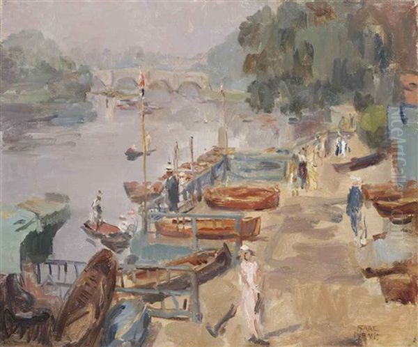 The Thames Near Richmond Oil Painting by Isaac Lazarus Israels