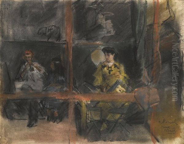 Fete De Montmartre Oil Painting by Isaac Lazarus Israels