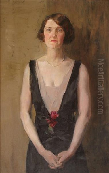 Portrait Of Beulah Watson Oil Painting by Isaac Lazarus Israels